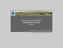 Tablet Screenshot of gis.komunala-kranj.si